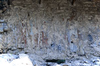 Resti di affreschi romani a Butrinto