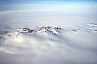 Panorama antartico dall'aereo