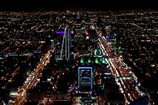 Notturno a Riyadh dalla Kingdom Tower