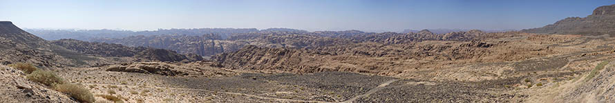Panoramica sul Wadi Disah dall'alto