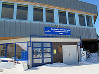 La stazione d'arrivo della funivia