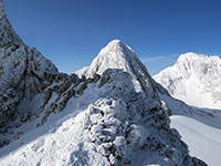 Le cime del massiccio imbiancate