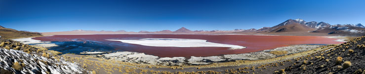 Panorama complessivo della laguna colorada, 4278 m