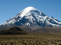 Il Sajama, 6542 m, da nord