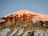 Il Sajama al tramonto