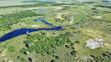 Il delta dell'Okawango dall'alto 4
