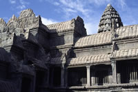 Le cupole e l'ingresso dell'Angkor Wat