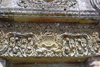 Bassorilievo su di un portale del Preah Vihear