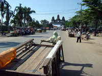 Frontiera di Poipet con la Cambogia