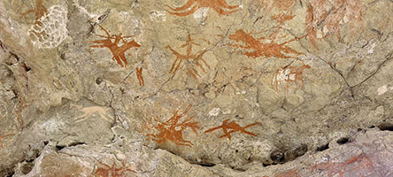 Pitture rupestri presso Terkei 16°44'14" N 21°37'31" E