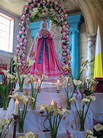 Altarino alla Nostra Signora nella chiesa di Nostra Signora di Grazia a Nercón