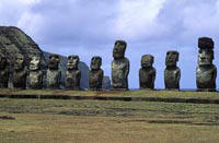 Moai in riva al mare 2