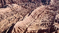 Formazioni sedimentarie nella valle di Marte