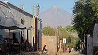 Il Licancabur sul corso di San Pedro de Atacama