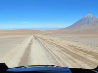 Strada boliviana al confine col Cile