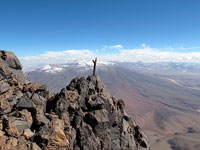 Bastone incaico segnavia sul Licancabur