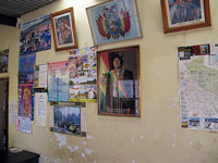 L'interno del posto di frontiera boliviano