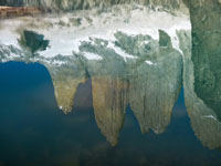 Le torri del Paine si riflettono nella laguna de las Torres