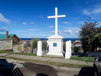 Croce sul Cerro de la Cruz davanti alla città
