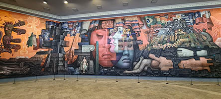 Murale nella Casa Del Arte José Clemente Orozco di Concepcion