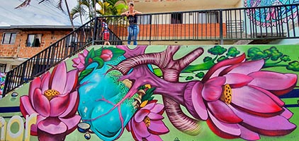 Medellin, Comuna 13, murale