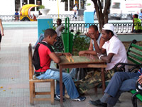 Santiago de Cuba - Scacchisti in piazza