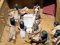 Museo del Cairo: statuine di tessitrici