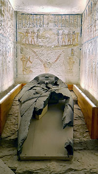Valle dei re, sarcofago di Ramses VI nel sepolcro di Seti I