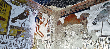 Valle delle regine, scena nella tomba di Nefertari