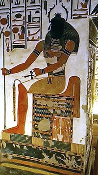 Valle delle regine, tomba di Nefertari, dio scarabeo