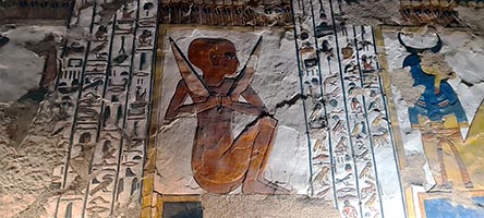 Valle delle regine, scena nella tomba di Nefertari
