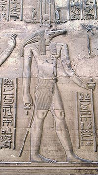 Il dio coccodrillo Sobek nel tempio di Kôm Ombo