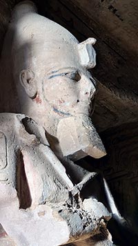 Testa di Ramses II ad Abu Simbel