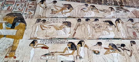Necropoli di Dra' Abu el-Naga, scene di vita quotidiana nella tomba di Rekhmire