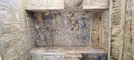 Soffitto nel tempio funerario di Seti I a Luxor