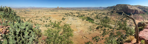 Panorama dall'alto di Abune Abraham Debre Tsion