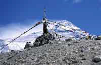 L'Everest visto dal campo base cinese