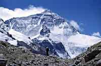L'Everest visto dal campo base cinese