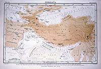 Cartina dell'Himalaya dell'Enciclopedia Britannica