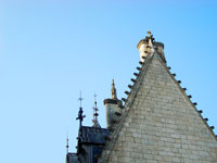 Dettaglio di un tetto del castello di Chambord