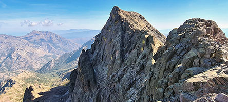 Il monte Cinto dalla Bocca di Eboulis, 2607 m
