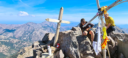 Le croci di vetta sul monte Cinto, 2706 m