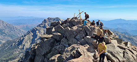 La vetta del monte Cinto, 2706 m