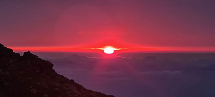 Alba al rifugio Prati