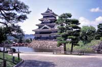 Il castello di Karasu-jo (castello del corvo) a Matsumoto