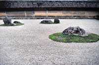Il "Rock garden" al Tempio di Ryoan-ji a Kyoto
