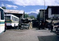 La stazione dei bus di Kargil