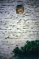 Monastero di Labrang, decorazione sul muro esterno