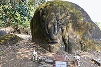 Elefante nella roccia di Wat Phou