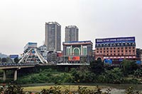 Il ponte di Ho Kieu al confine con la Cina tra Lao Cai ed Hekouzhen